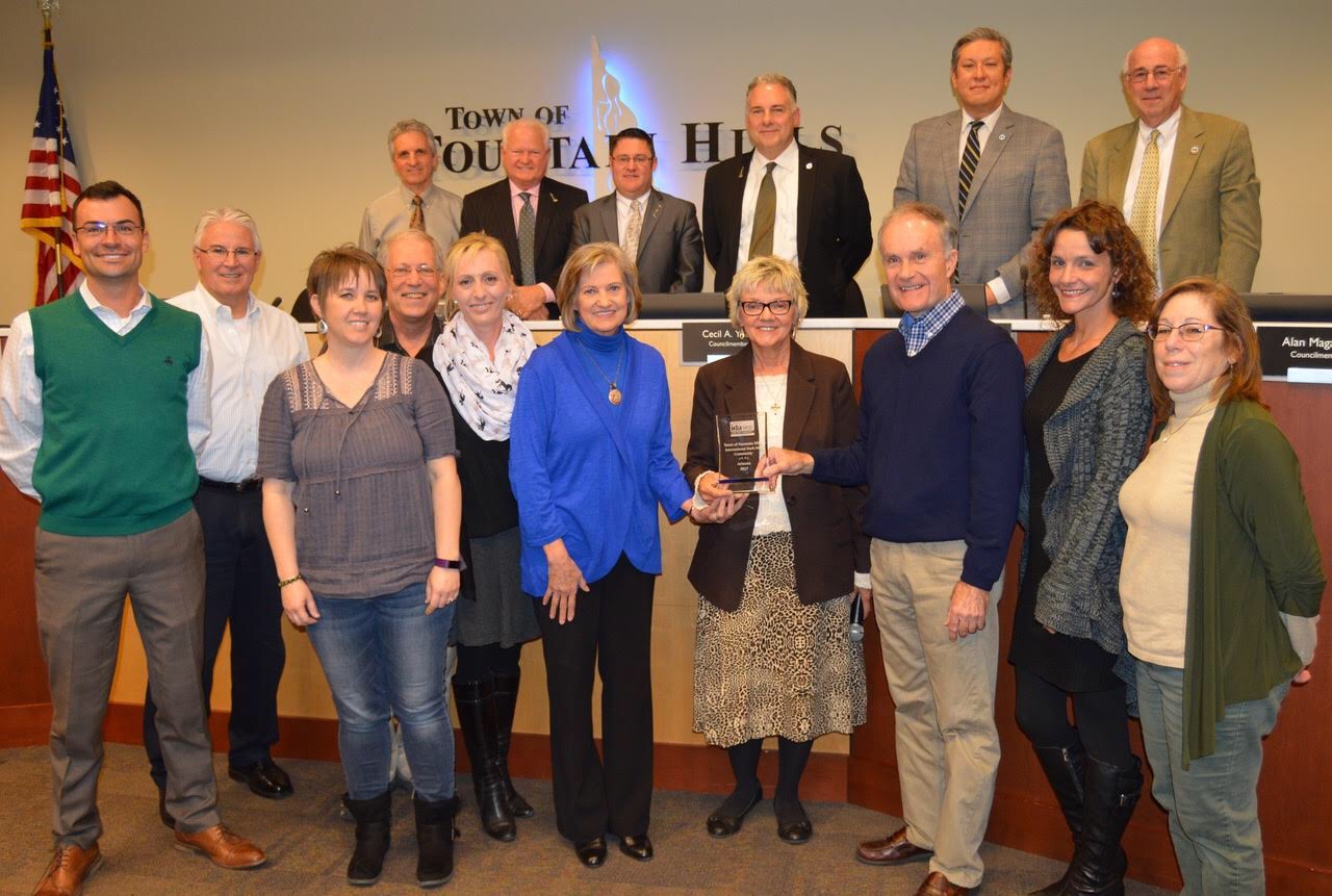 Presenting Commemorative Plaque to Town of Fountain Hills
